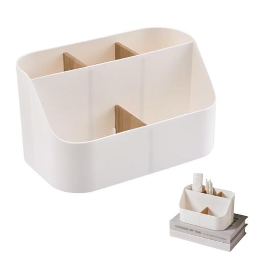 YANYULI リモコンラック デスク収納ボックス 机上ラック 小物入れ 分格?? 仕切付き 大容量...