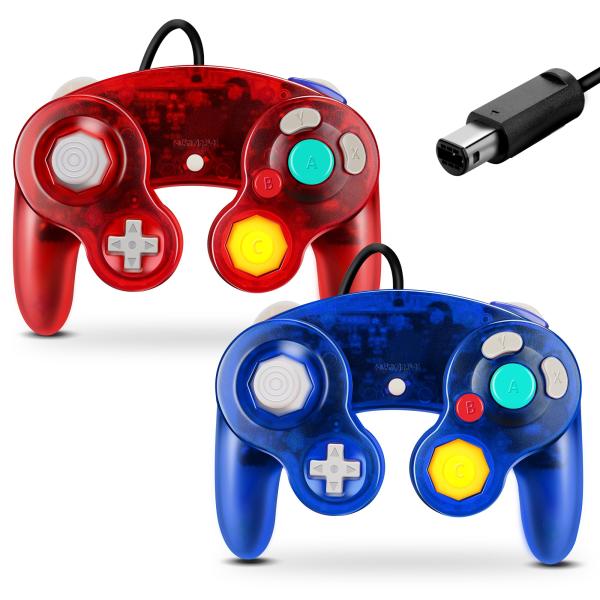 FIOTOK ゲームキューブコントローラー クラシック有線コントローラー Wii Nintendo ...