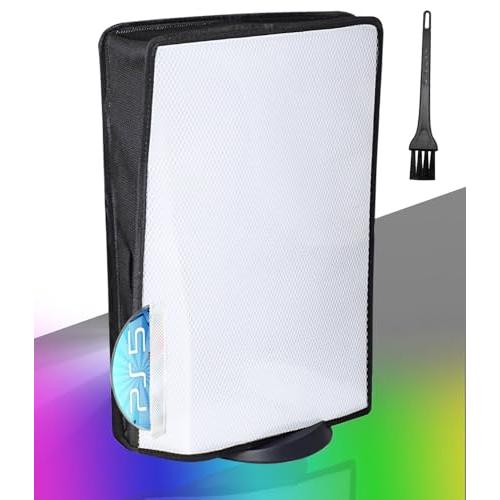 最新型PS5用 ダストカバー 全面通気性&amp;放熱 防塵 擦傷防止 脱着簡単 適用PS5コンソールのデジ...