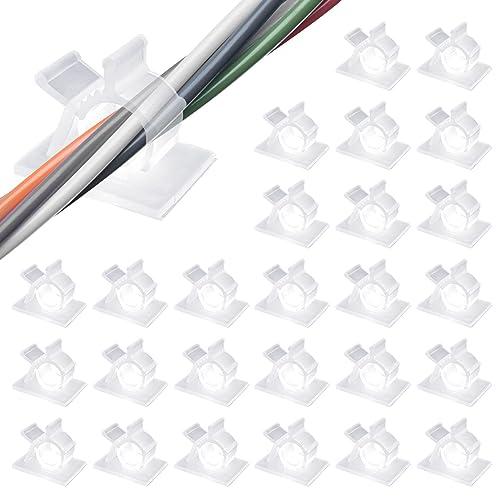 MAVEEK ケーブルクリップ 4階段調節可能 Sサイズ コードクリップ ケーブルホルダー コードフ...