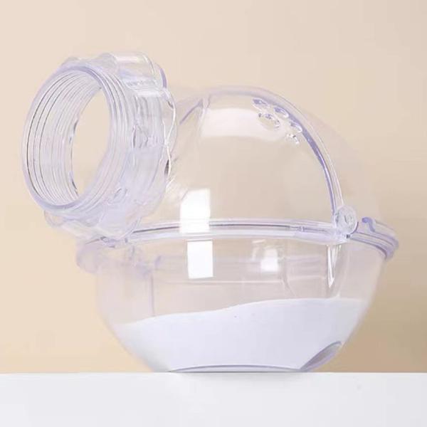 Ifukens ハムスター トイレ 外付け 砂浴び容器 チンチラ ゴールデンハムスター ケージ バス...