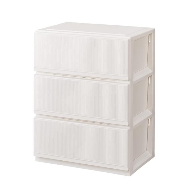 天馬Tenma 使いやすく設計した収納チェスト 日本製 スタイルケース 3段 キャスター付きで移動が...