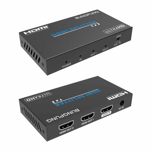 【互換品】 BUNGPUNG HDMI 分配器 1入力2出力 同時出力、4K@60Hz 1080P@...