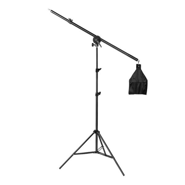 Meking ライトブームアーム 照明撮影用ブームアーム 75cm~140cm調節可能 サンドバッグ...