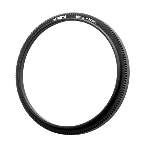KANI 49-52mm フィルター径変換アダプター ステップアップリング 薄枠 ローレット付 フィ...