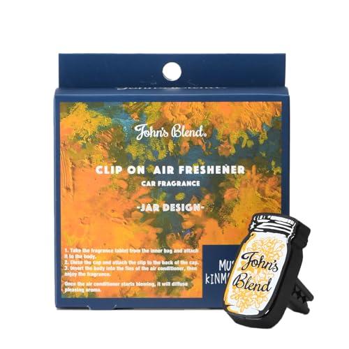 ジョンズブレンド 車 芳香剤 クリップ ムスクキンモクセイ エアコン吹き出し口 本体 金木犀 車用芳...