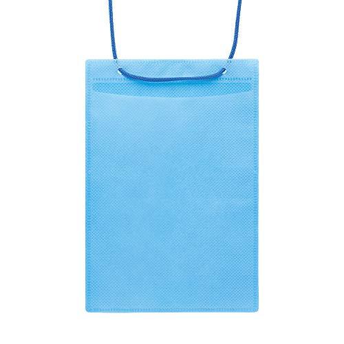 ソニック 名札 イベント吊下げ名札 ハガキ用 50枚入 青 VN-8539-B