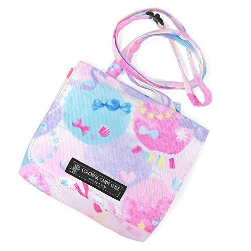 COLORFUL CANDY STYLE クリップ 大きめ 移動ポケット ショルダーベルト付き ラー...