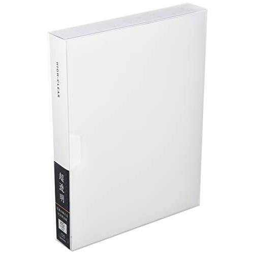 ナカバヤシ ファイル 超透明ポケットアルバム 黒台紙 KG判 120枚 ホワイト CTDP-KG-1...