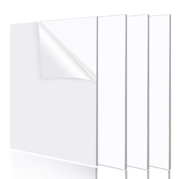 Yoimize アクリル板 2mm厚 20cmx 30cm 4枚セット 透明プラスチック板 保護フィ...