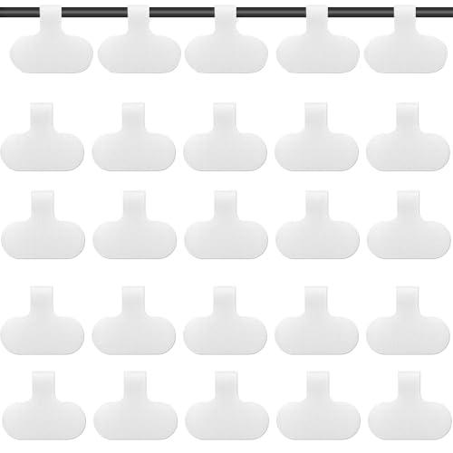 ケーブルタグ ケーブル マジックテープラベル ホワイト 電源ケーブル 配線整理 ケーブル バンド 書...