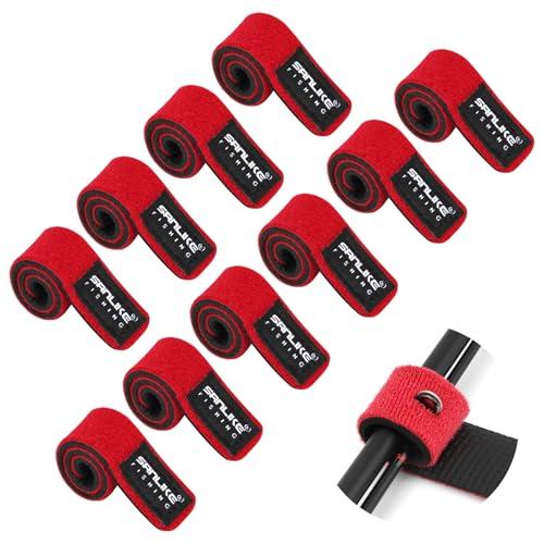 SANLIKE ロッドベルト ロッドバンド 釣り竿ベルト 10本入リ 釣り竿 バンド ロッド まとめ...