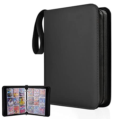 カードファイル カードバインダー シールファイル 9ポケット 720枚収納 ポータブルファスナー カ...