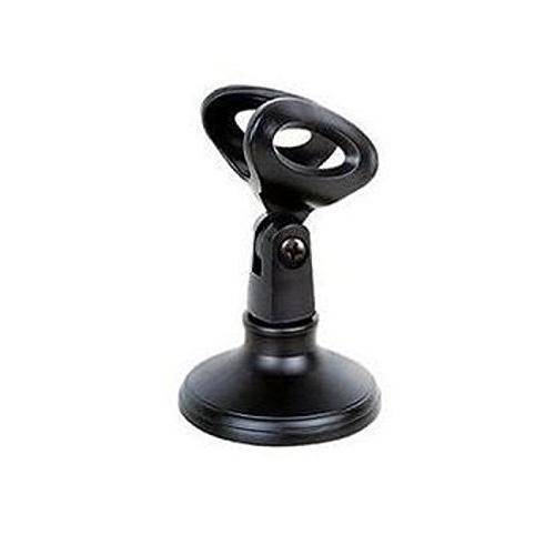 N_S 卓上マイクスタンド マイクホルダー付き 高さ調節なし 小さくて持ち運びに便利なコンパクトサイ...