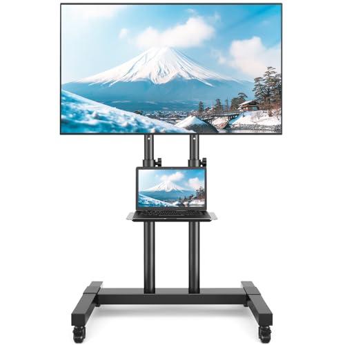 Rfiver テレビスタンドキャスター付 tv stand き二重支柱設計 32~75インチ対応 テ...