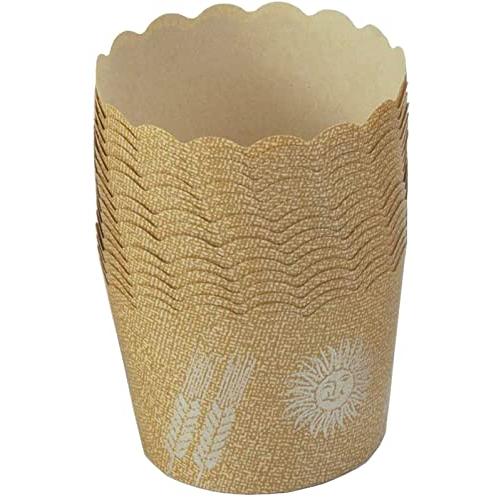 下村企販 マフィンカップ クラフト紙 50枚 日本製 耐熱 オーブン対応 食べやすい 切り込み入り ...