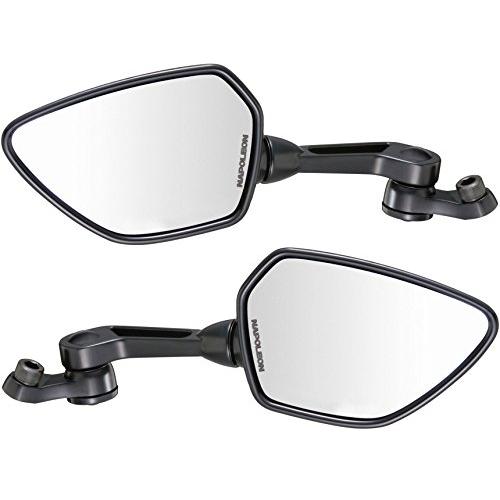 タナックスTANAX バイクミラー ナポレオン シャークミラー アルミ鏡 左右2本セット 正・逆ネジ...