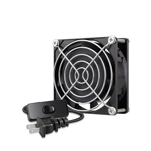 GDSTIME 80mm x 25mm 換気扇 冷却ファン、床下換気排気プロジェクト、ブラシレス、ボ...