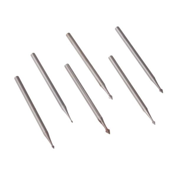 6本セット 傘のドリルビット タングステンバー 超硬バー リューター ビット 軸径2.35mm セッ...