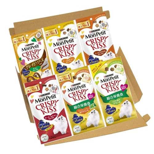 モンプチ クリスピーキッス 猫用おやつ 6種のお肉お試しバラエティ 24g3g×8袋/30g3gx1...