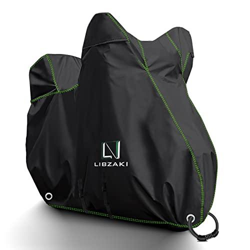 Libzaki バイクカバー 超撥水UVカット300D アップグレードした厚手生地L-BOXまで対応...
