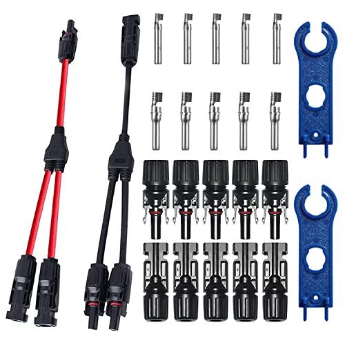 【互換品】 GTIWUNG 1組 MC4 コネクターY字型 ソーラーパネル専用 MMF + FFM ...