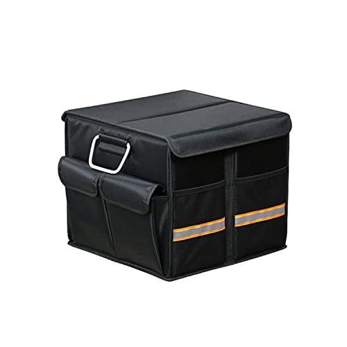 Gorocking 車用収納ボックス トランク収納ボックス 折りたたみ式 仕切り可能 S 黒