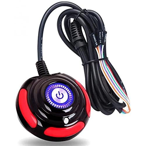 YFFSFDC PC電源代替えボタン PC電源スイッチ 外付け電源ボタン パソコンリセットスイッチ ...