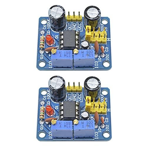 Ren He 2個セット NE555 パルス 周波数 正方形波信号 ジェネレーター モジュール デュ...