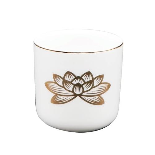 仏具のマルエスMaruesu 湯呑 白上金ハス 1.6寸 仏壇 約5.4×5cm