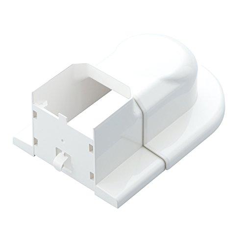 因幡電工 配管化粧カバー スライド式ウォールコーナー はりや壁ぎわなどの壁貫通部からの取り出し ホワ...