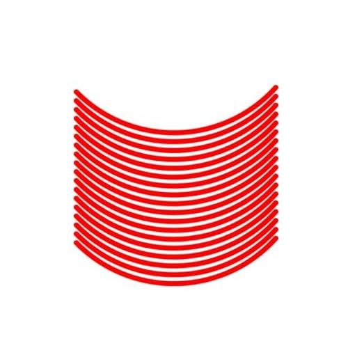 エムディーエフMDF リムストライプ ソリッドタイプ レッド 文字なし 無地 6mm幅 13&amp;14イ...