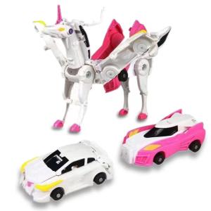 CIHUI衝突フィット車の変形魔法ペガサスユニコーン子供たちの創造的な変形車のおもちゃ