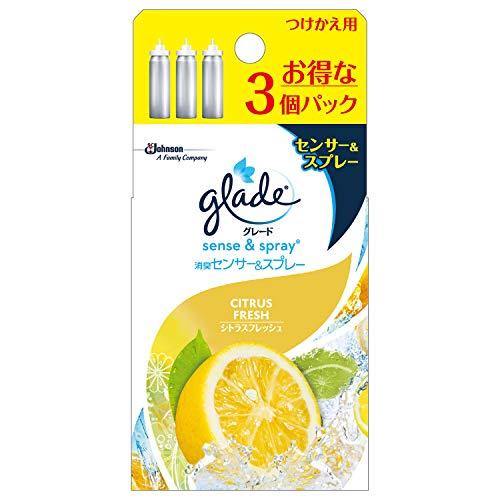 限定 グレード 消臭 センサー&amp;スプレー シトラスフレッシュの香り 詰め替え用 18ml×3本 付け...