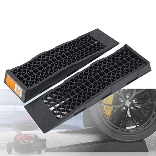 OULEME カー タイヤスロープ 車 整備用 低床 油圧ガレージフロアジャッキサポート 3t ロー...