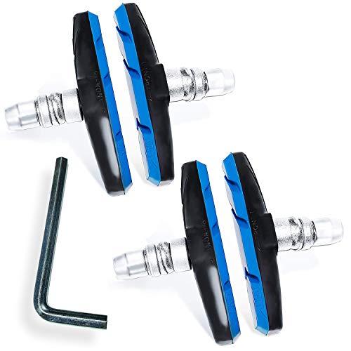 SUCFORTS 自転車 ブレーキシュー Vタイプ ブレーキパッド 全天候型 日本語説明書付 Vブレ...