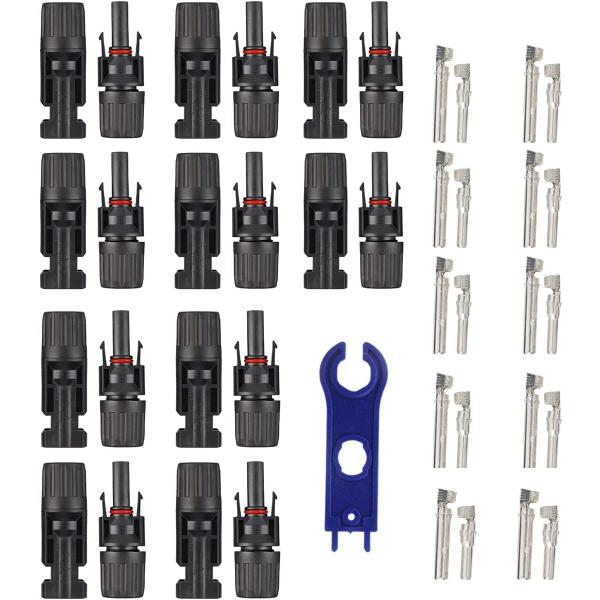 JUTOSU ソーラーパネルケーブルコネクタ MC4コネクター オス・メス ソーラーパネル 接続ケー...