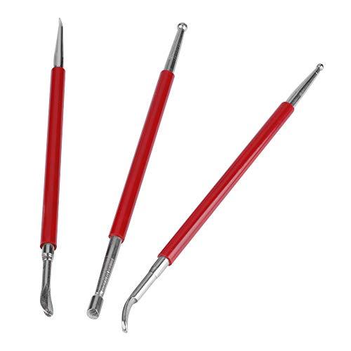 3PCS入り モデラ トレスモデラ 両面 スプーン 鉄筆 多用途 レーシング レースをひく カービン...