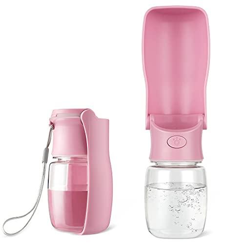 Bateruni ペットウォーターボトル 折りたたみ式 携帯用 水飲みボトル 水漏れ防止 水槽付き ...