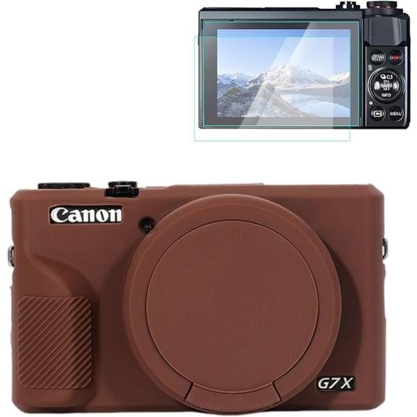 Rieibi キャノン G7X Mark III 用シリコンケース、G7X Mark III アクセ...