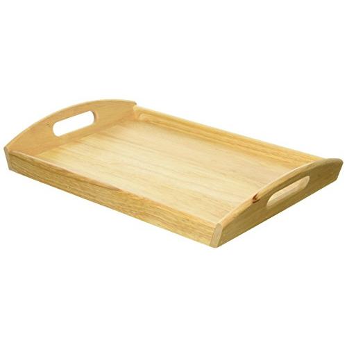 パール金属 木製 トレー お盆 角型 取っ手付 天然木 フレア H-3040