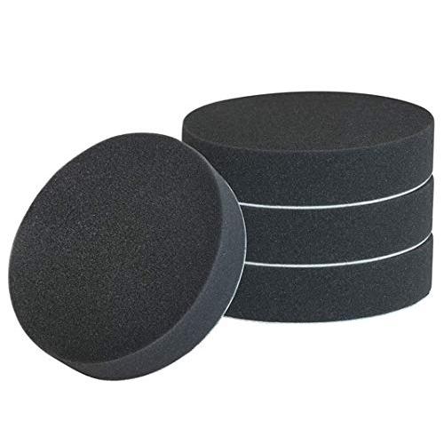 TSUCIA 150mm 4個セット 電動ポリッシャー用 スポンジバフ フラット タイプ マジックテ...