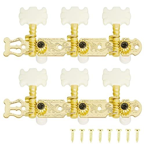 サムコス 3左 3右セット ギター ストリング チューニングペグ 固定用ネジ付き 6弦 チューニング...