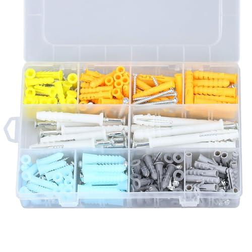 Glvaner ボードアンカー プラスチック製 石膏ボードアンカー コンクリートアンカー 中空壁アン...