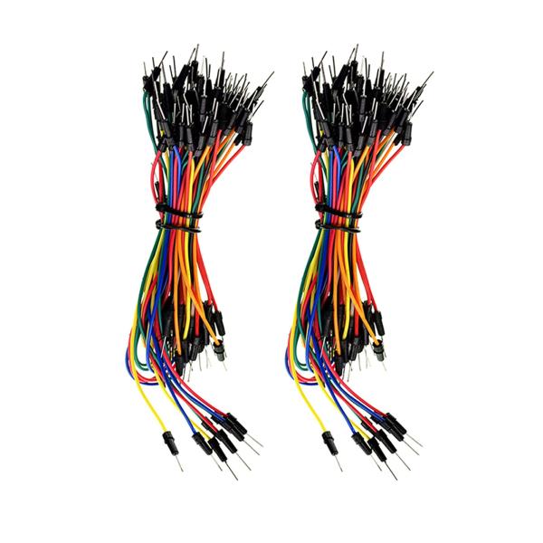 サムコス ジャンパーワイヤー 130本セット ジャンパー線 コネクタライン ワイヤキット オス-オス...