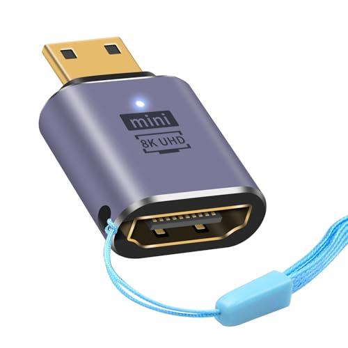 Duttek Mini HDMI HDMI 延長アダプタ 8K HDMIミニ HDMI変換アダプター...