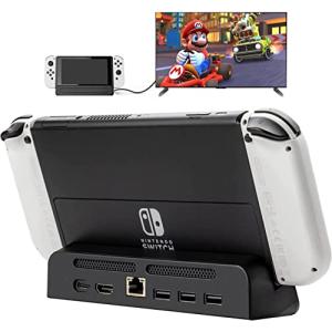 Switch/Switch 有機ELモデル対応 TVドック Switch充電スタンド HDMI出力ミニ充電ドック Switch OLED/Swi