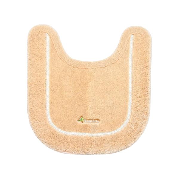 オカOKA コムフォルタ6 トイレマット 約58cm×55cm ベージュ シンプル かわいい カジュ...