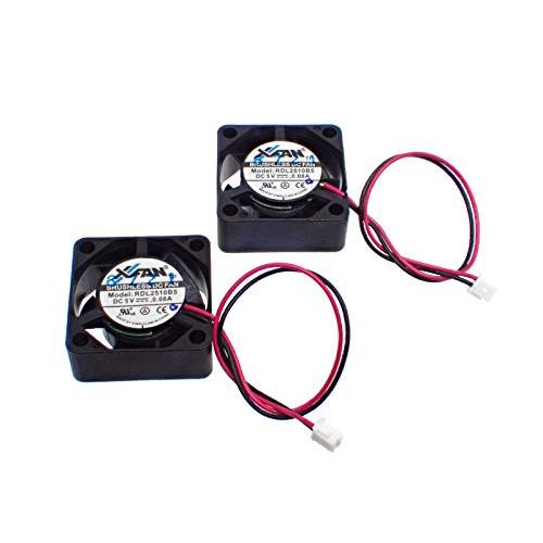 X-FANXinruilian 小型 ブラシレス DCファン DC 5V 0.08A 25mm角 厚...