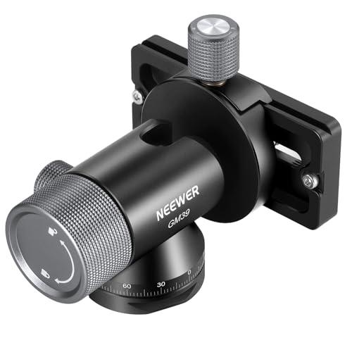 NEEWER ジンバルヘッド 望遠レンズ用 一脚雲台 三脚雲台 金属製薄型ボールヘッド 360°パン...